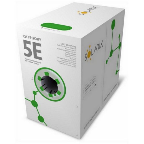 UTP kabel Solarix SXKD-5E-UTP-PVC šedý (box 305m) - Obrázek 2