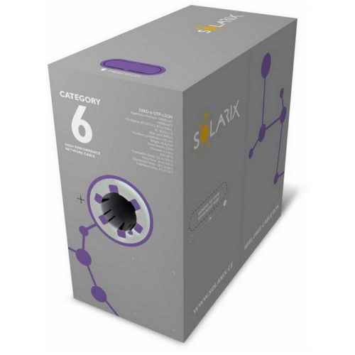 UTP kabel Solarix SXKD-6-UTP-LSOH fialový (305m box) - Obrázek 2