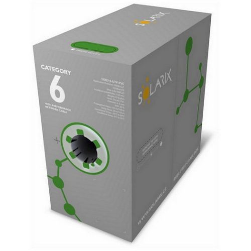 UTP kabel Solarix SXKD-6-UTP-PVC šedý (box 305m) - Obrázek 2