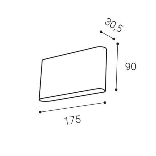 Venkovní nástěnné LED svítidlo LED2 FLAT II L antracit 3000K/4000K/5700K 5234854 - Obrázek 2