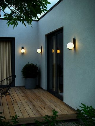 Venkovní nástěnné svítidlo NORDLUX Dalius IP44 E27 1x10W černá 2418271003 - Obrázek 2