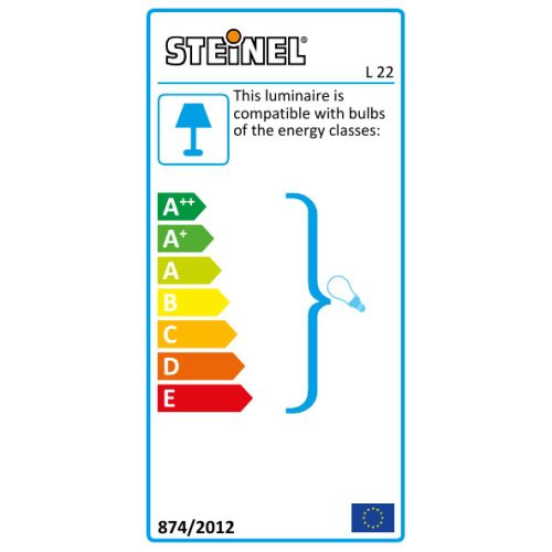 Venkovní nástěnné svítidlo Steinel L 22 nerez 009816 1xE27/60W s pohybovým čidlem - Obrázek 2