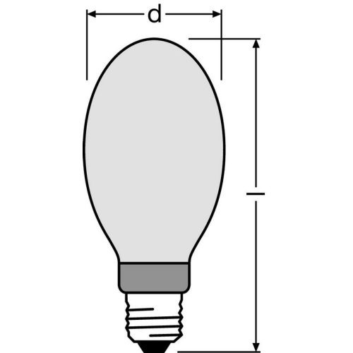 Výbojka OSRAM HQI-E 250W/D PRO COATED E40 neutrální bílá 5200K - Obrázek 2