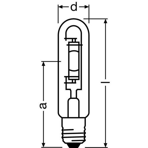 Výbojka OSRAM HQI-T 400W/N E40 teplá bílá 3700K - Obrázek 2