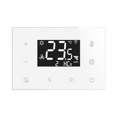 WiFi skleněný zónový termostat INELS Elko EP RFTC-7/W 9417 bílý