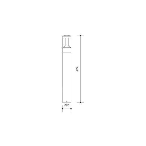 Zahradní LED svítidlo Panlux BELLA výška 90cm PN42100025 - Obrázek 2