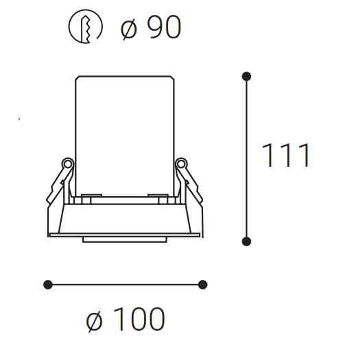 Zápustné LED svítidlo LED2 HIDE bílé 10-20W 3000K 2252631 - Obrázek 2
