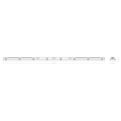 Zářivka LEDVANCE Damp Proof Combo 60W/50W/40W/30W 4000K/6500K IP66 1870mm - Obrázek 2