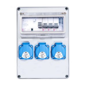 Zásuvková skříň ETI EDS8 RCD 3 B 3F IP44 3x230V 001105840