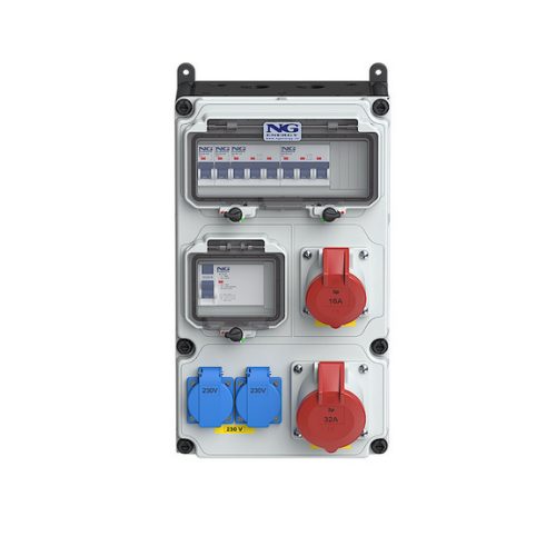 Zásuvková skříň nástěnná VARIABOX SC 53 060 VB.01 jištěná s chráničem - Obrázek 2