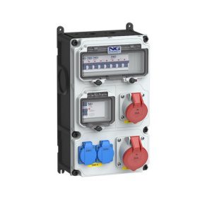Zásuvková skříň nástěnná VARIABOX SC 53 060 VB.01 jištěná s chráničem