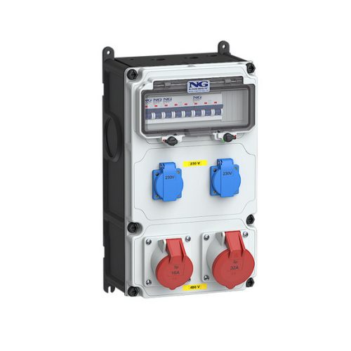 Zásuvková skříň nástěnná VARIABOX SJ 53 036 VB.01 jištěná