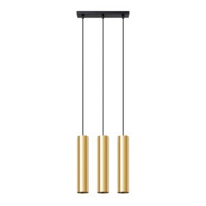 Závěsná lampa SOLLUX LAGOS 3 leštěné zlato GU10 3x10W bez žárovky SL.1201
