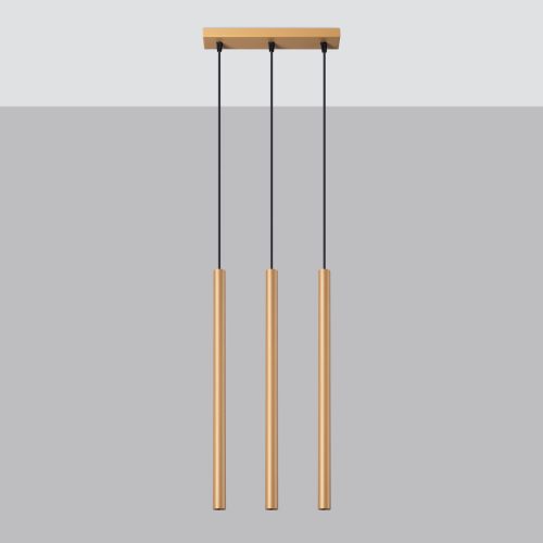 Závěsná lampa SOLLUX PASTELO 3L zlatá G9 3x8W bez žárovky SL.1171 - Obrázek 2