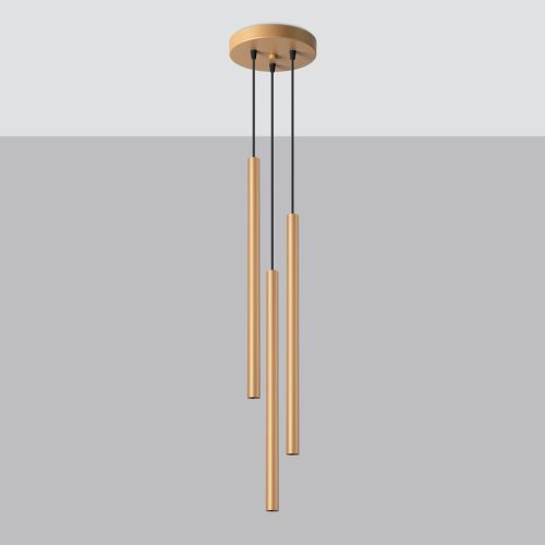 Závěsná lampa SOLLUX PASTELO 3P zlatá G9 3x8W bez žárovky SL.1172 - Obrázek 2