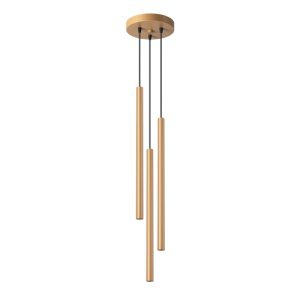 Závěsná lampa SOLLUX PASTELO 3P zlatá G9 3x8W bez žárovky SL.1172