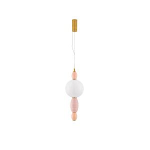 Závěsné LED svítidlo NOVA LUCE ORBIE 12W 3000K keramika a sklo 9009152