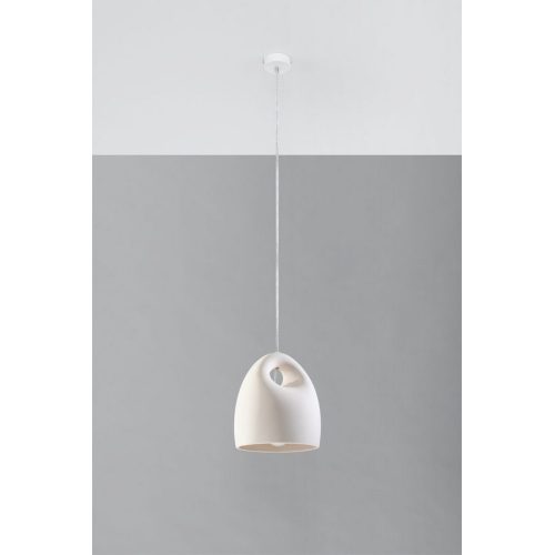 Závěsné svítidlo SOLLUX Bukano E27 1x60W bez zdroje keramika bílá SL.0842 - Obrázek 2