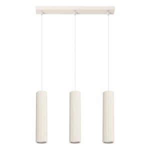 Závěsné svítidlo SOLLUX KARBON 3L krémová GU10 3x10W bez žárovek SL.1594