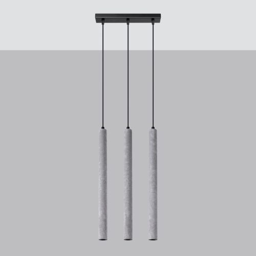 Závěsné svítidlo SOLLUX PASTELO 3L betonové G9 3x8W bez žárovky SL.1272 - Obrázek 2