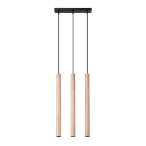 Závěsné svítidlo SOLLUX PASTELO 3L dřevo G9 3x8W bez žárovky SL.1267