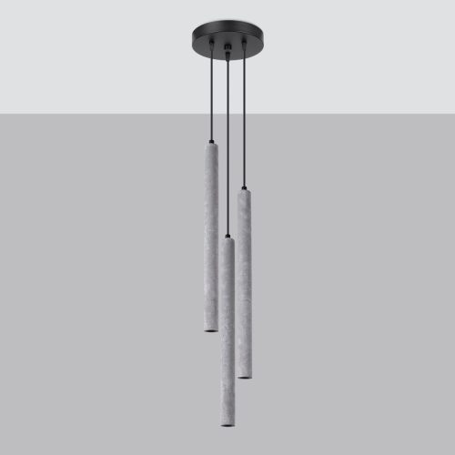 Závěsné svítidlo SOLLUX PASTELO 3P betonové G9 3x8W bez žárovky SL.1273 - Obrázek 2