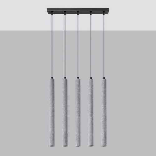 Závěsné svítidlo SOLLUX PASTELO 5L betonové G9 5x8W bez žárovky SL.1274 - Obrázek 2
