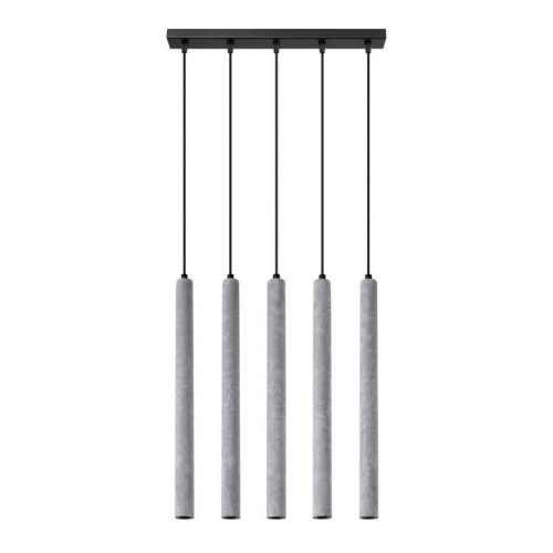 Závěsné svítidlo SOLLUX PASTELO 5L betonové G9 5x8W bez žárovky SL.1274