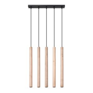 Závěsné svítidlo SOLLUX PASTELO 5L dřevo G9 5x8W bez žárovky SL.1269