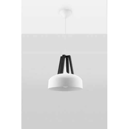 Závěsné svítidlo Sollux SL.0387 E27 60W bílá/černá - Obrázek 2