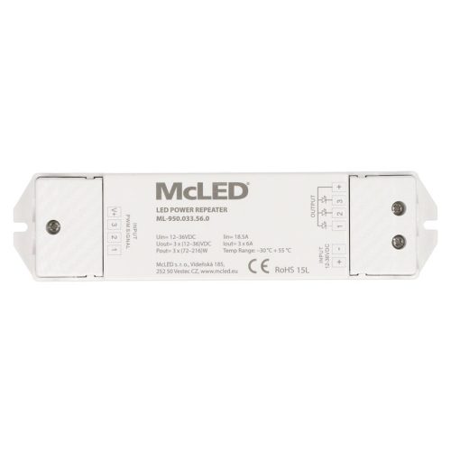 Zesilovač signálu RGB LED pásky McLED ML-950.033.56.0
