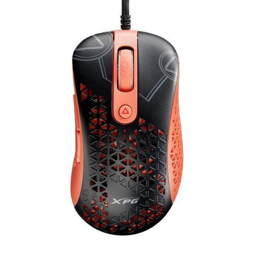 Adata XPG Slingshot Mera Edition/Herní/Optická/Pro praváky/12 000 DPI/Drátová USB/Černá-oranžová SLINGSHOT-BK/OGCWW