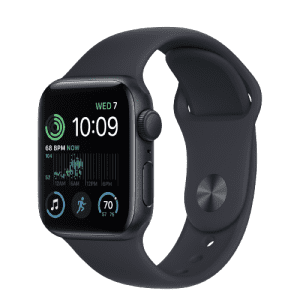 Apple Watch SE (2022) 44mm GPS (Stav C) Temně inkoustové s temně modrým sportovním řemínkem MRGE3QC/A