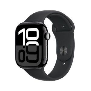 Apple Watch Series 10 42mm GPS (Nový) Klavírně černý hliník s temně modrým sportovním řemínkem MR9V3QC/A