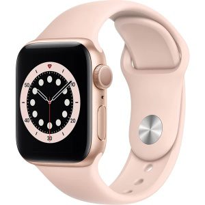 Apple Watch Series 6 41mm GPS (Stav B) Zlatá nerezová ocel s grafitovým ocelovým řemínkem