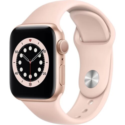 Apple Watch Series 6 41mm GPS (Stav B) Zlatá nerezová ocel s grafitovým ocelovým řemínkem