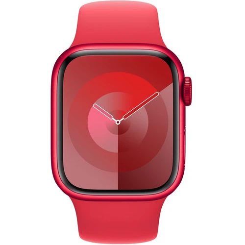 Apple Watch Series 9 41mm Cellular (Stav A) Červená s červeným řemínkem MNK43CS/A - Obrázek 2