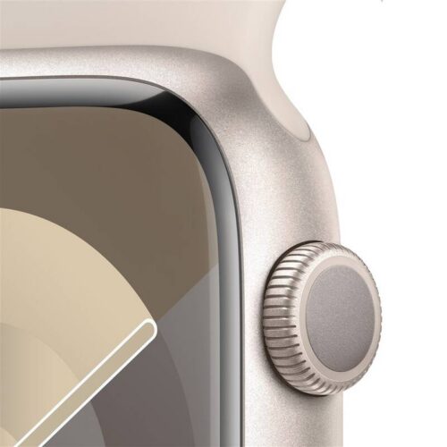 Apple Watch Series 9 45mm GPS (Stav C) Hvězdně bílý hliník s béžovým sportovním řemínkem MNK43CS/A - Obrázek 2