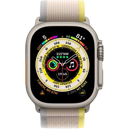 Apple Watch Ultra 49mm (Nerozbaleno) Titánová s žluto/béžovým trailovým tahem S/M - Obrázek 2