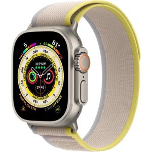 Apple Watch Ultra 49mm (Nerozbaleno) Titánová s žluto/béžovým trailovým tahem S/M