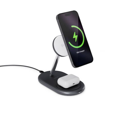 Bezdrátová nabíječka Epico UltraBase Qi2 2in1 Wireless Charging Stand - černá - Obrázek 2
