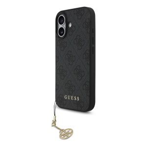 Guess 4G Charm MagSafe Zadní Kryt pro iPhone 17 Tone on Tone Grey GUHMP17SGF4GCK
