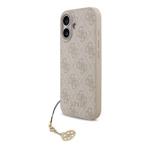 Guess 4G Charm MagSafe Zadní Kryt pro iPhone 17 Tone on Tone Pink GUHMP17SGF4GCP