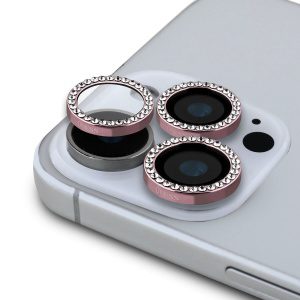 Guess Fixed Glitter Ochrana Čoček pro iPhone 16 Pro/16 Pro Max Pink GUCL163SGGP