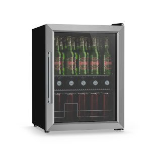 Klarstein Chladnička na nápoje Beersafe se zrcadlovými skleněnými dveřmi | 64 x 48 cm | Vnitřní LED osvětlení