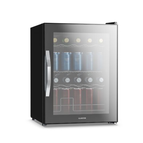 Klarstein Chladnička na nápoje Beersafe se zrcadlovými skleněnými dveřmi | 64 x 48 cm | Vnitřní LED osvětlení