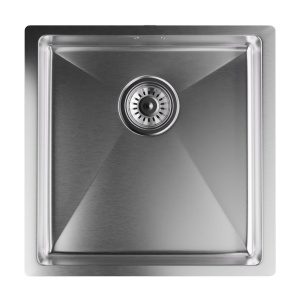 Klarstein TitanSteel Kuchyňský dřez 45 x 45 cm (DxŠ) s povrchem odolný vůči rzi