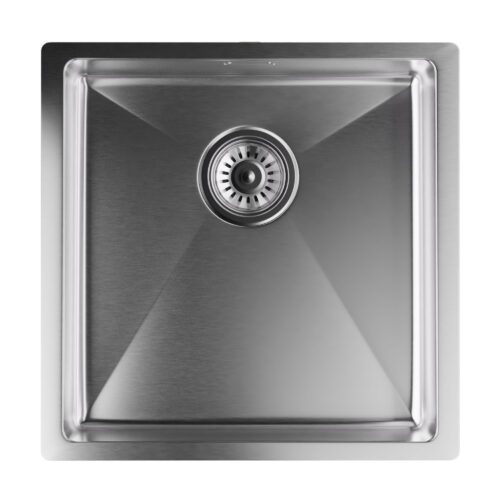 Klarstein TitanSteel Kuchyňský dřez 45 x 45 cm (DxŠ) s povrchem odolný vůči rzi