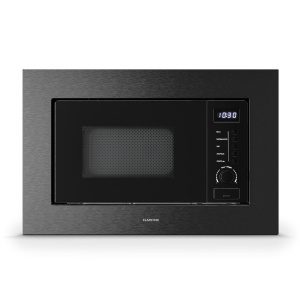 Klarstein Vestavná mikrovlnná trouba Verosteel s grilem | 800 W gril | 700 W mikrovlnná trouba | 60 cm