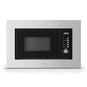 Klarstein Vestavná mikrovlnná trouba Verosteel s grilem | 800 W gril | 700 W mikrovlnná trouba | 60 cm